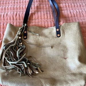 KMM all leather tote